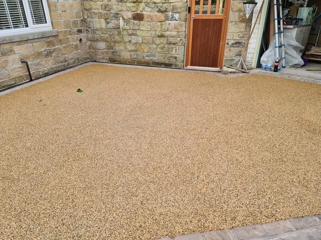 New resin driveway